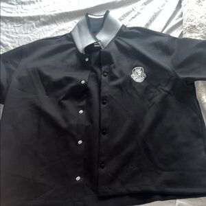Black Button-Up Dress Shirt